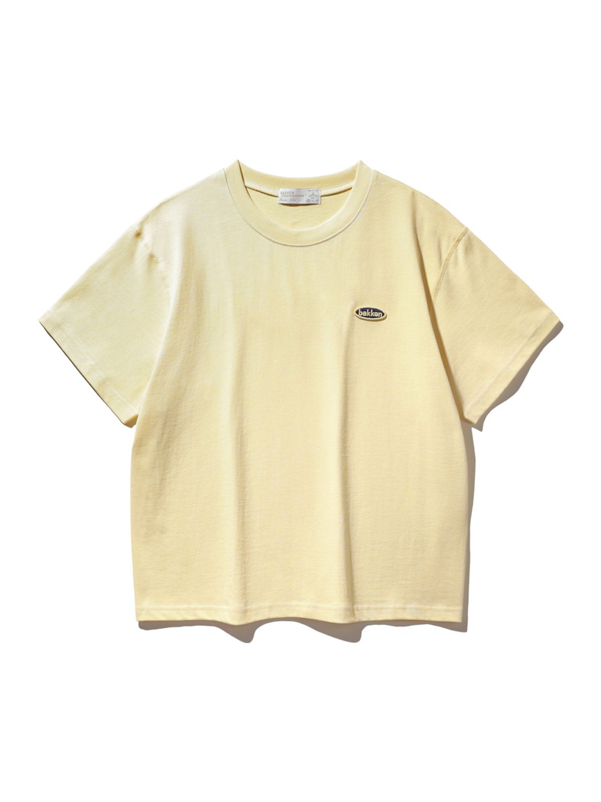 바켄(BAKKEN) [여성]Minimal logo 반팔티셔츠 BK3981_옐로우
