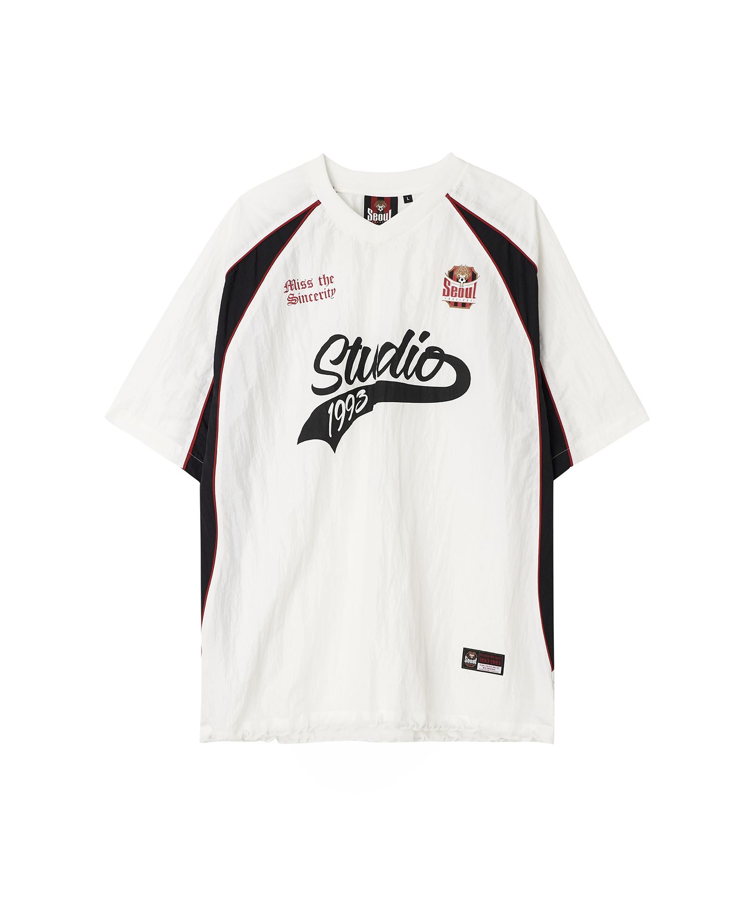 ◇1993studio◇ FC Seoul Piping Nylon Pullover Red MUSINSA | 1993STUDIO [FC Seoul] Piping nylon pullover_red
