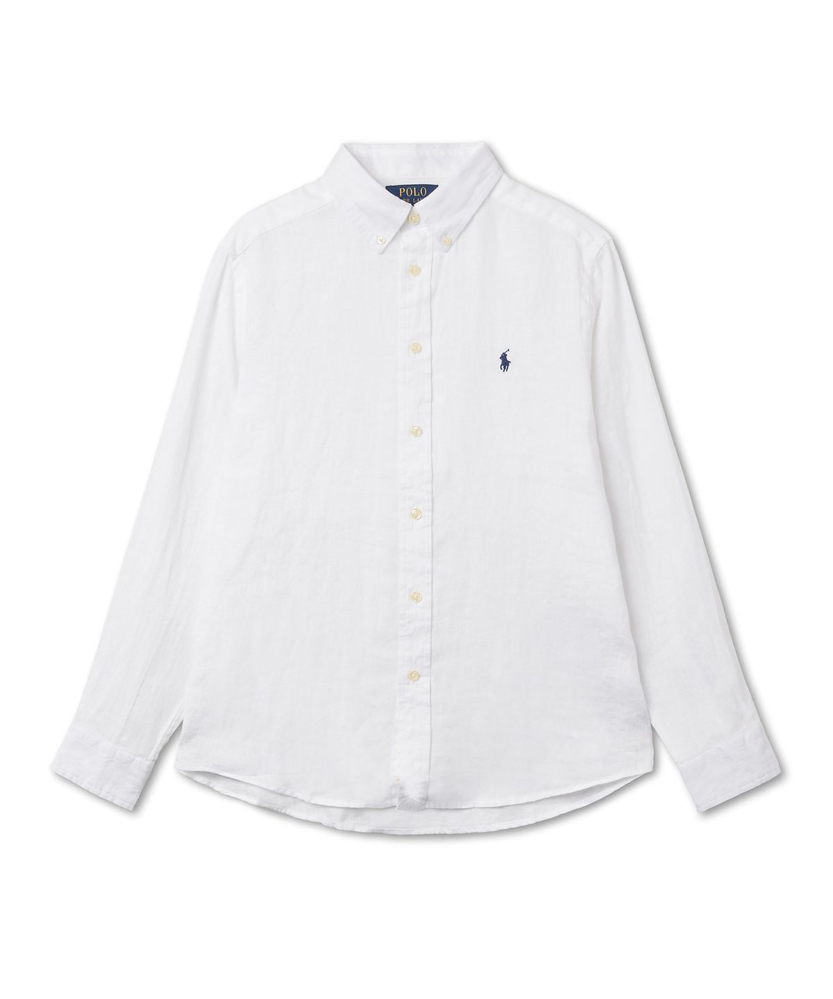 폴로 랄프 로렌 칠드런(POLO RALPH LAUREN CHILDREN) 남아 8-18세 리넨 셔츠 - 화이트