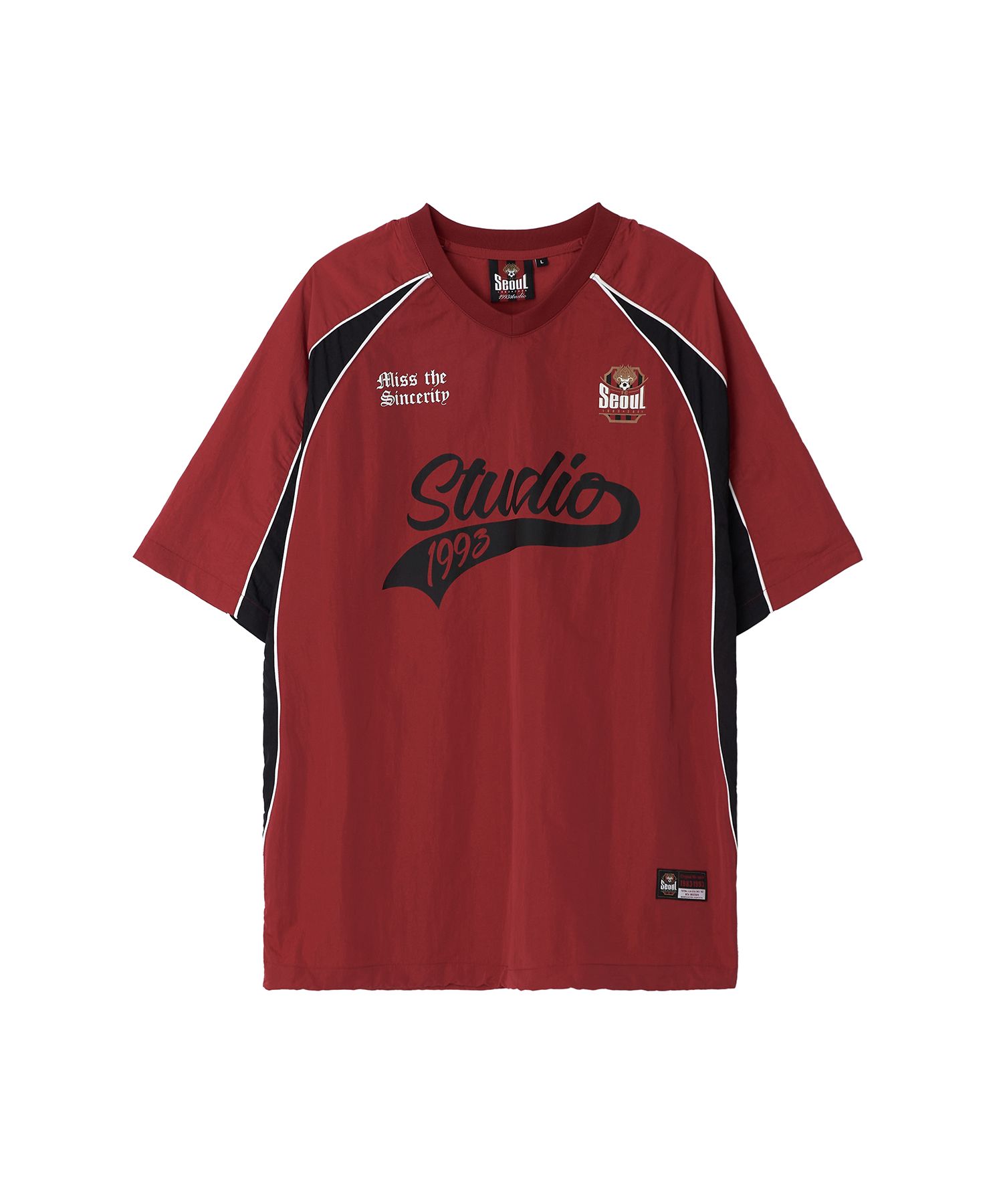 ◇1993studio◇ FC Seoul Piping Nylon Pullover Red MUSINSA | 1993STUDIO [FC Seoul] Piping nylon pullover_red