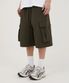 나일론 카고 와이드 버뮤다 팬츠 [카키]
