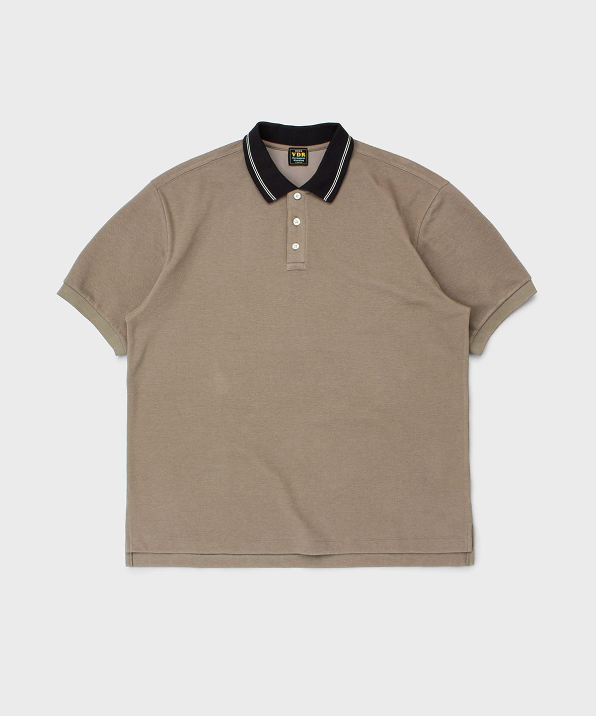 비디알(VDR) PIQUE SHORT SLEEVE SHIRT [Mushroom]