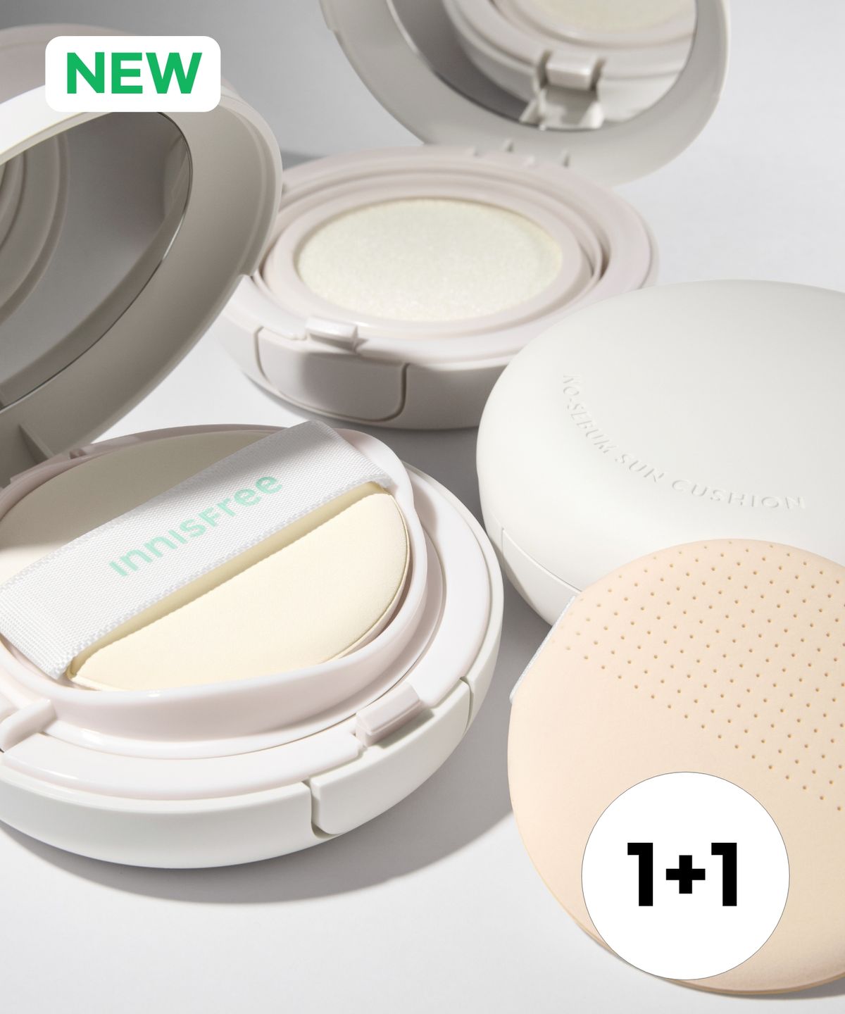 이니스프리(INNISFREE) 노세범 선쿠션 SPF50+ PA4+ 14g 2개