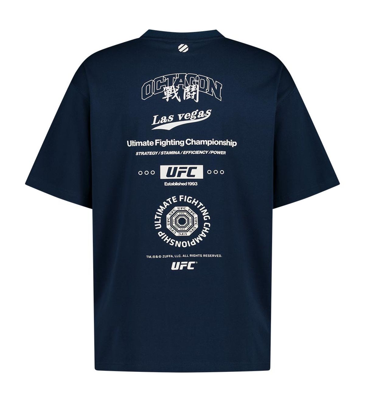 유에프씨 스포츠(UFC SPORT) UFC 콜렉트 릴렉스핏 반팔 티셔츠 네이비 U2SSV2360NA