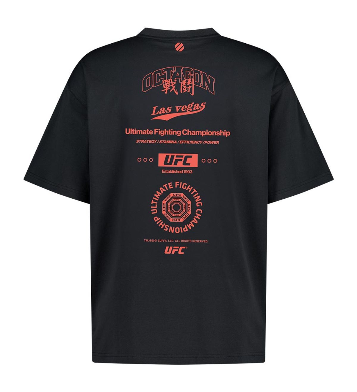 유에프씨 스포츠(UFC SPORT) UFC 콜렉트 릴렉스핏 반팔 티셔츠  블랙 U2SSV2360BK