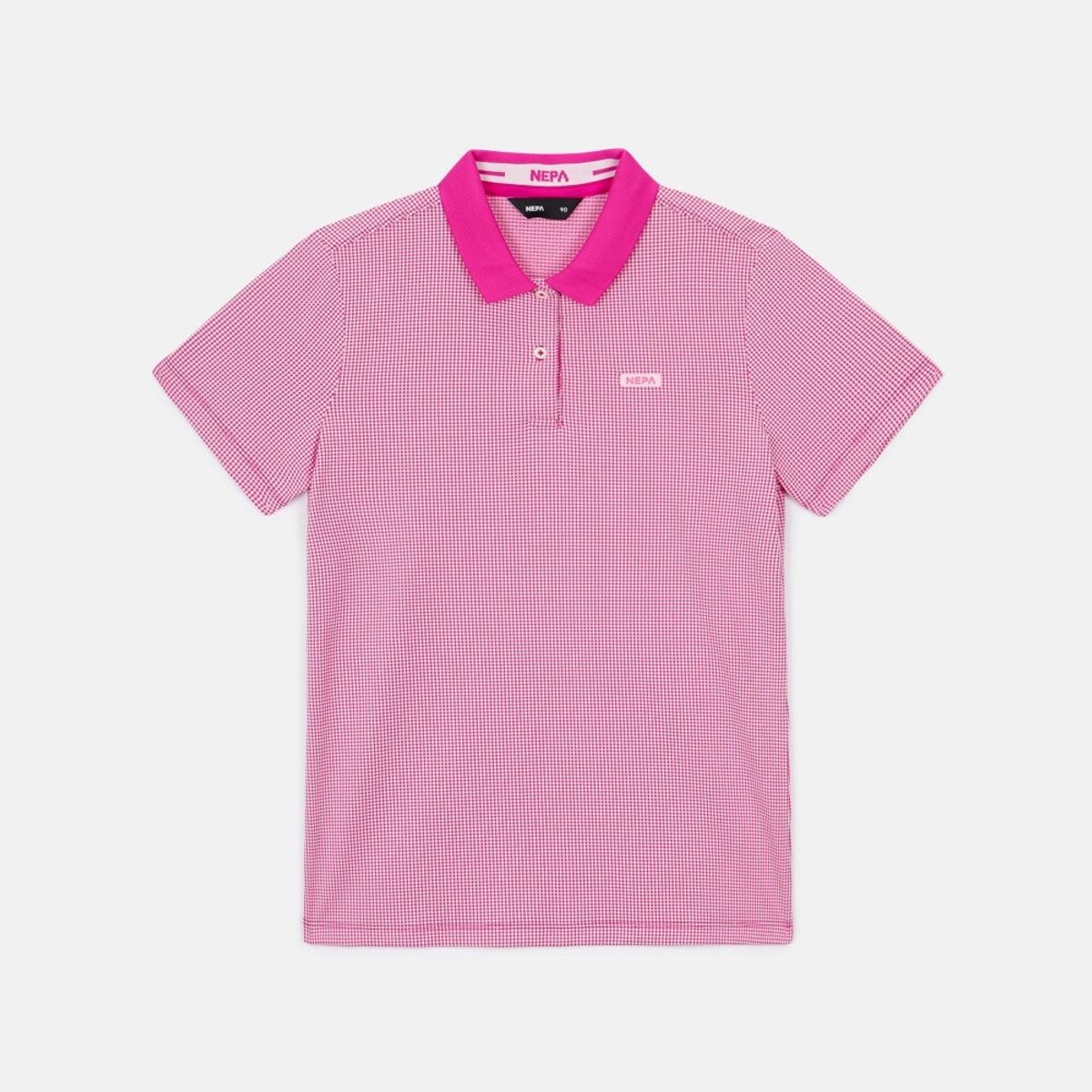 네파(NEPA) 7K45246 여성 미니 체크 반팔 폴로 티셔츠