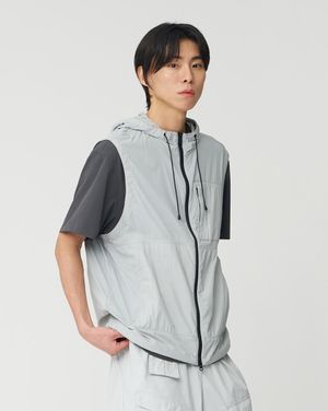바람막이 베스트 (그레이)