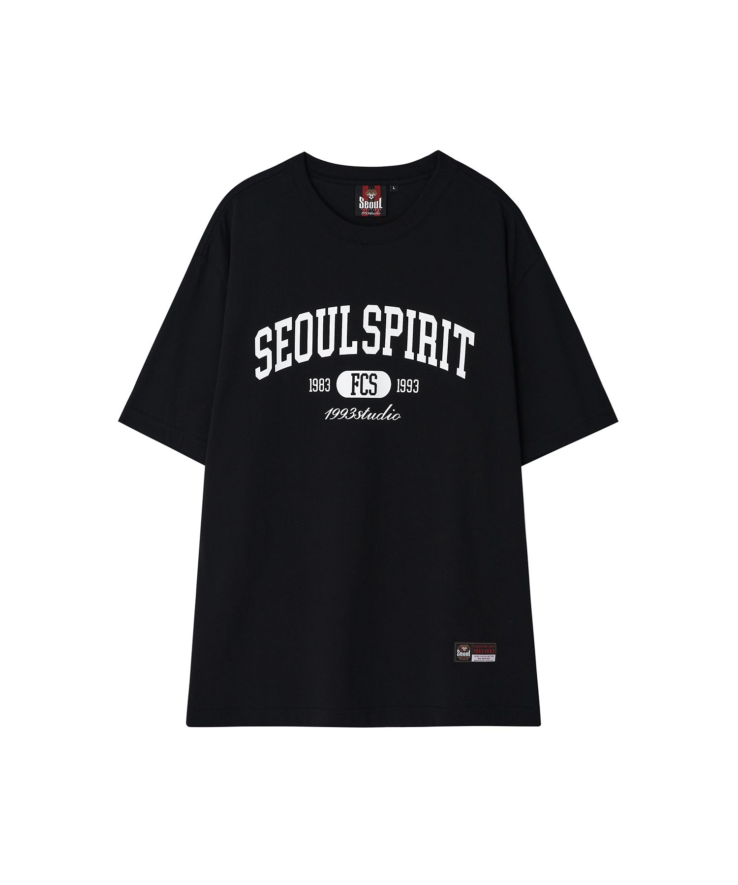 Tシャツ・カットソー 1993STUDIO [FC SEOUL] SEOUL SPIRIT T-SHIRT 4FK1074 MUSINSA | 1993STUDIO [FC Seoul] Seoul Spirit T-shirt_Black