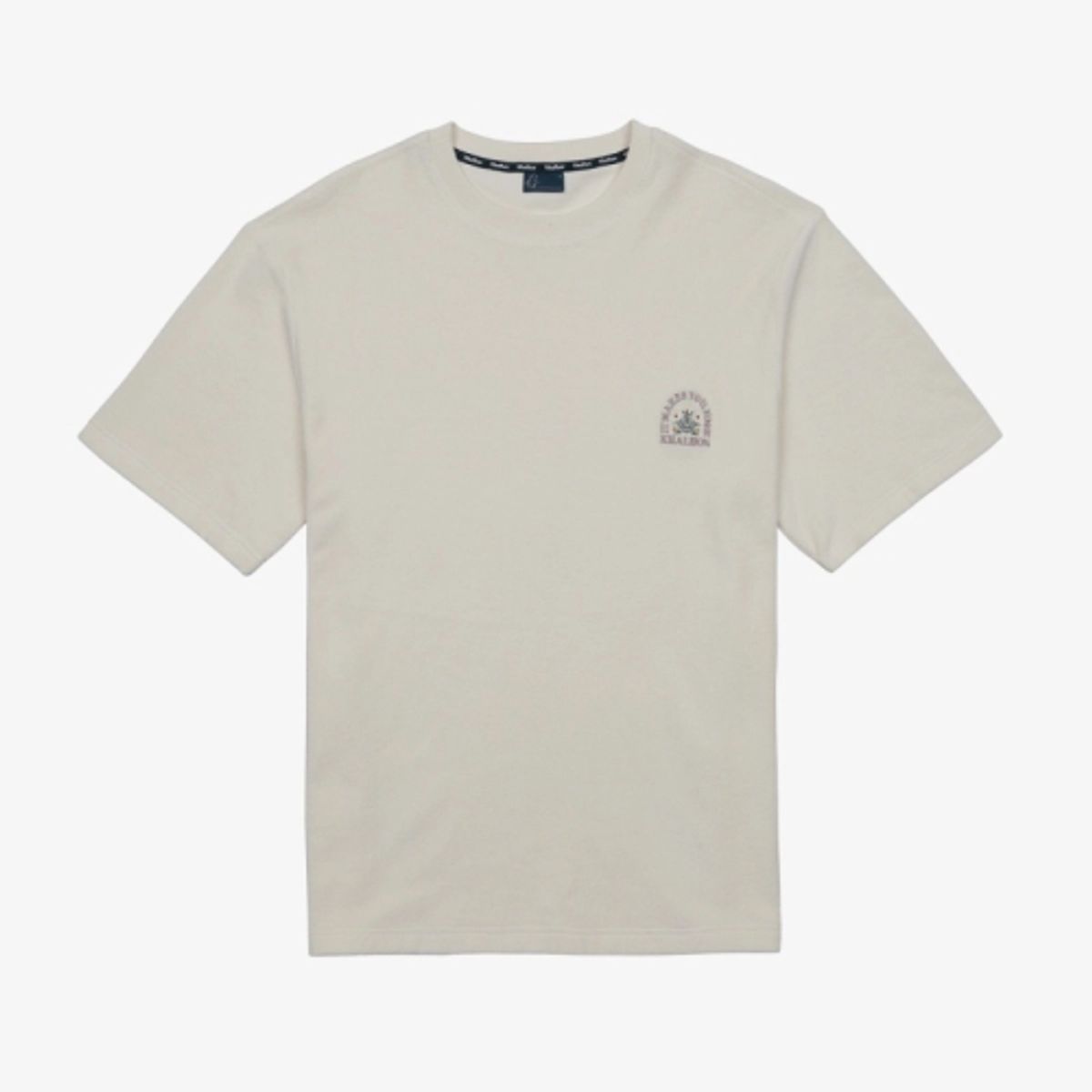 깔롱 골프(KHALHON) 테리 숏 슬리브 티셔츠 (크림)