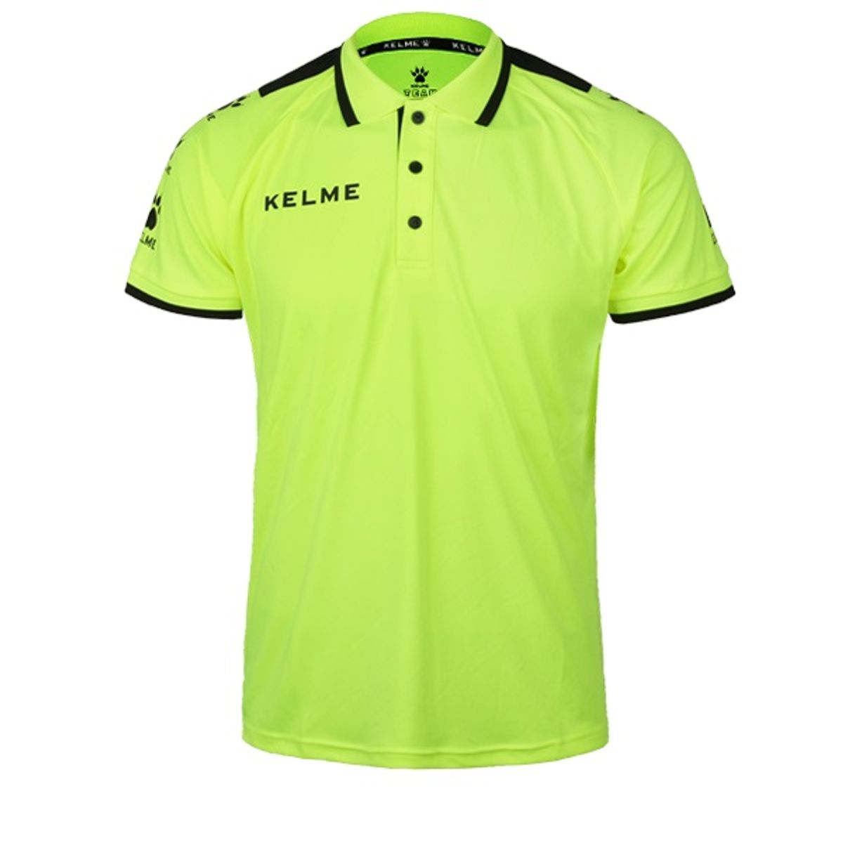 켈미(KELME) 3871004 스포츠 폴로 티셔츠 Neon Green/Black