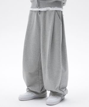 TWO TUCK LONG PANTS [GRAY]