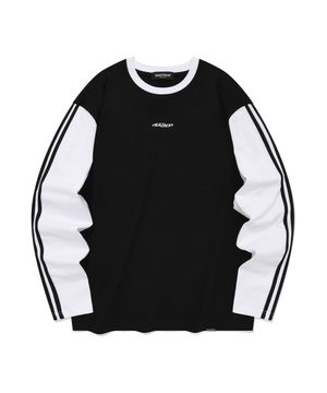 SP 서클 로고 라인 롱슬리브-블랙