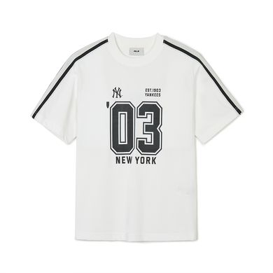 엠엘비(MLB) 스포티브 바시티 트랙 반팔 티셔츠 NY (Ivory)