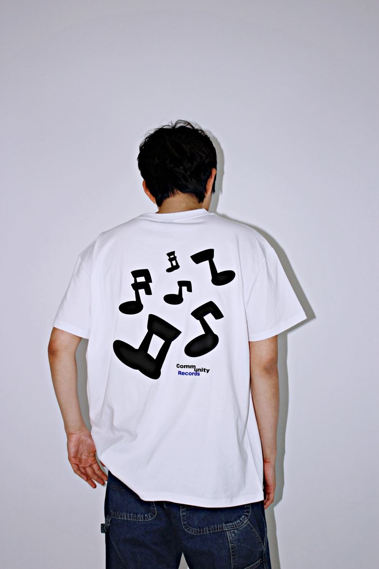 MUSIC NOTE TEE White