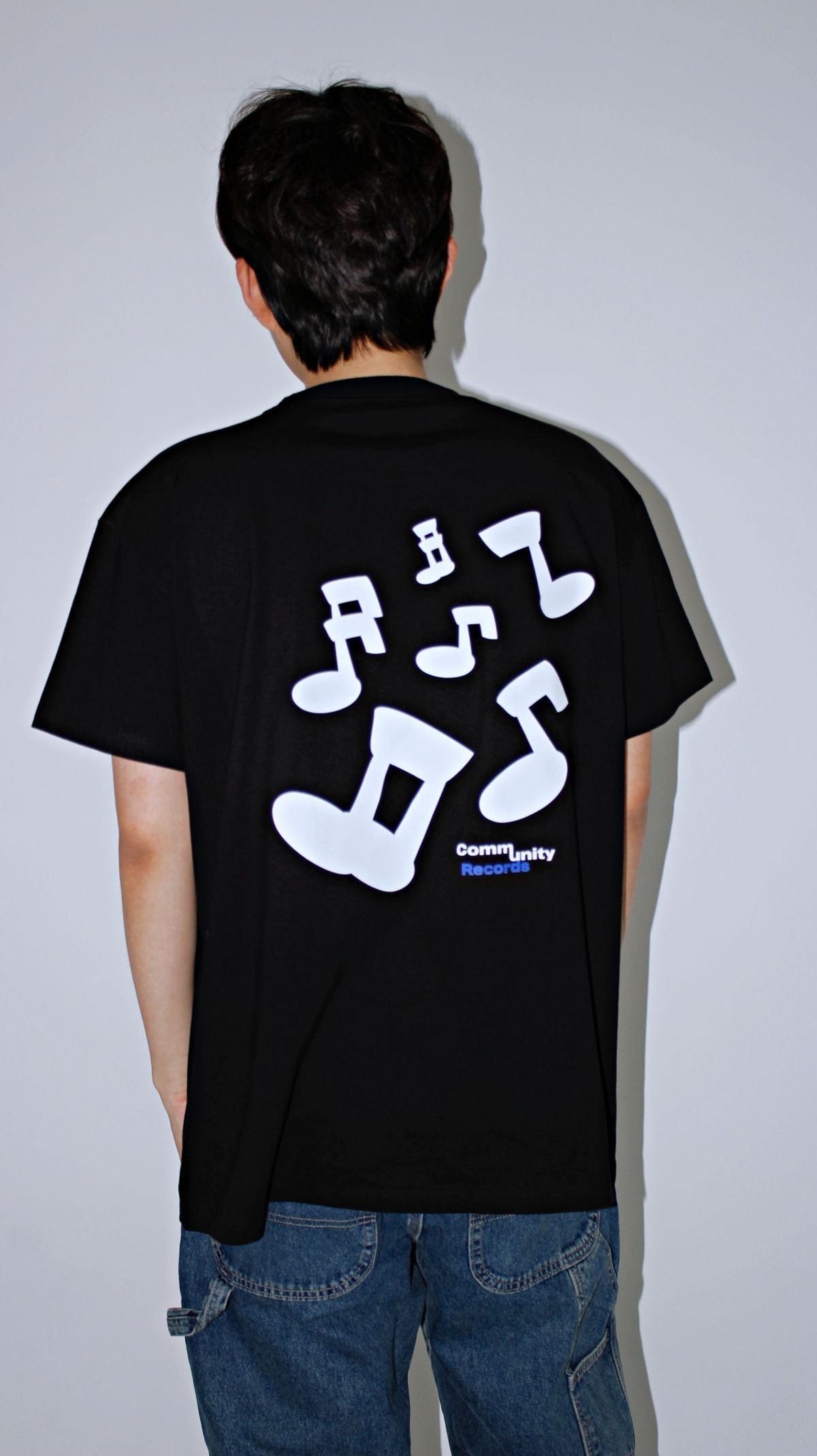 커뮤니티클럽(COMMUNITY CLUB) MUSIC NOTE TEE Black