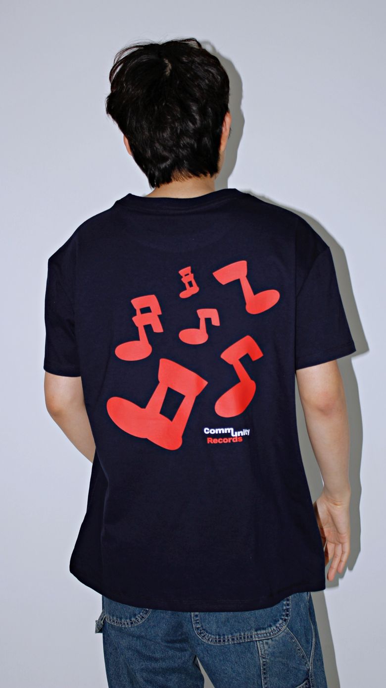 MUSIC NOTE TEE Navy