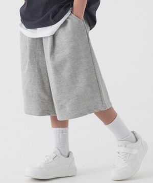 딥 원 턱 스웨트 하프팬츠 (멜란지)