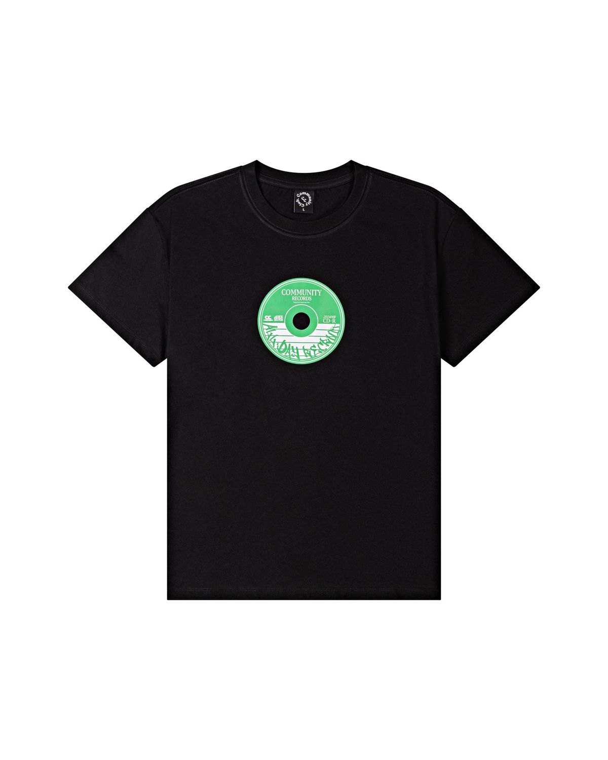 커뮤니티클럽(COMMUNITY CLUB) COMPACT DISC TEE Black