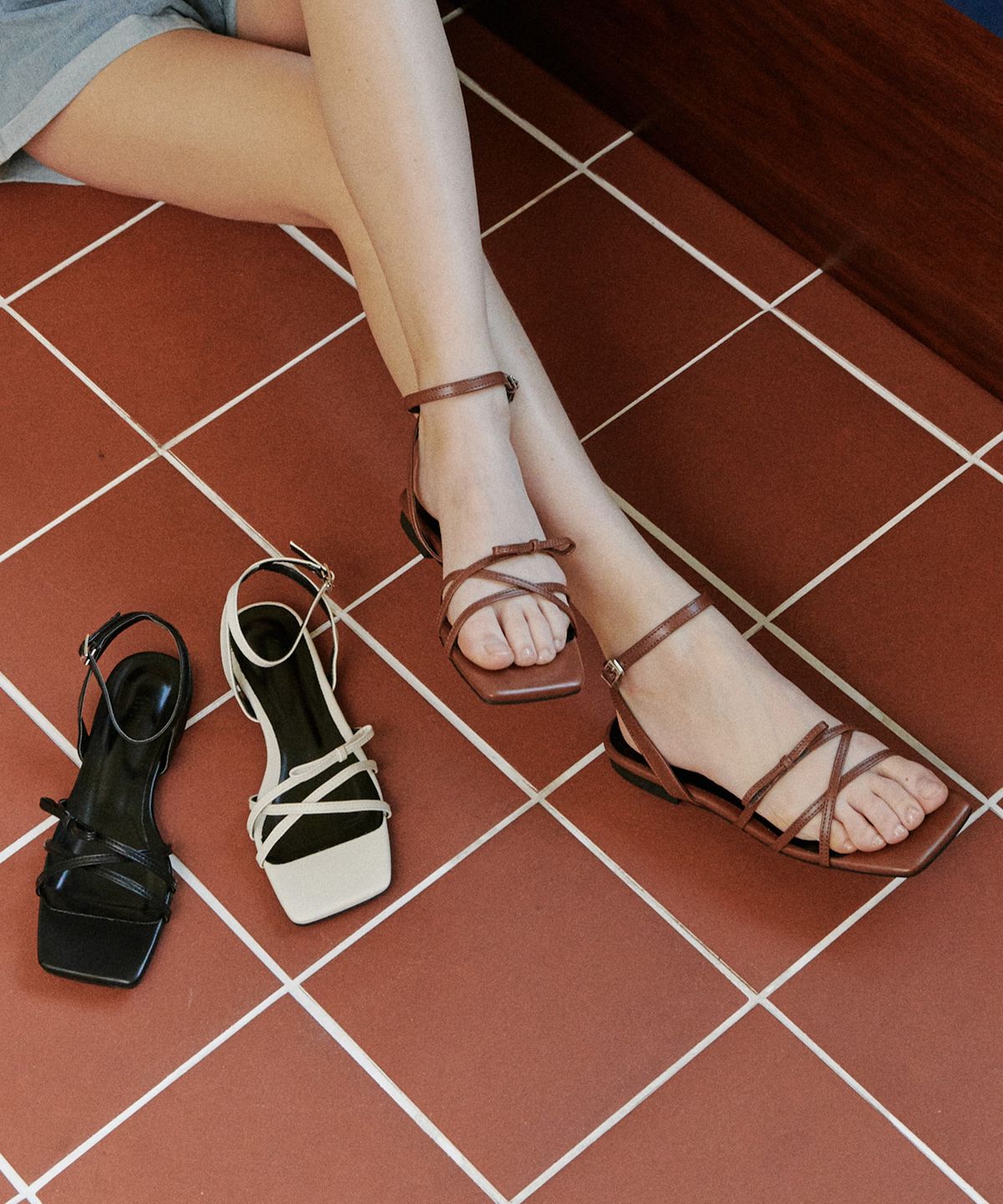 프리플라(FRI FLA) ljh7065  petit ribbon strap sandal _ 3colors