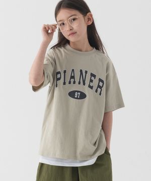 97 아치 로고 오버핏 반팔 (연카키)