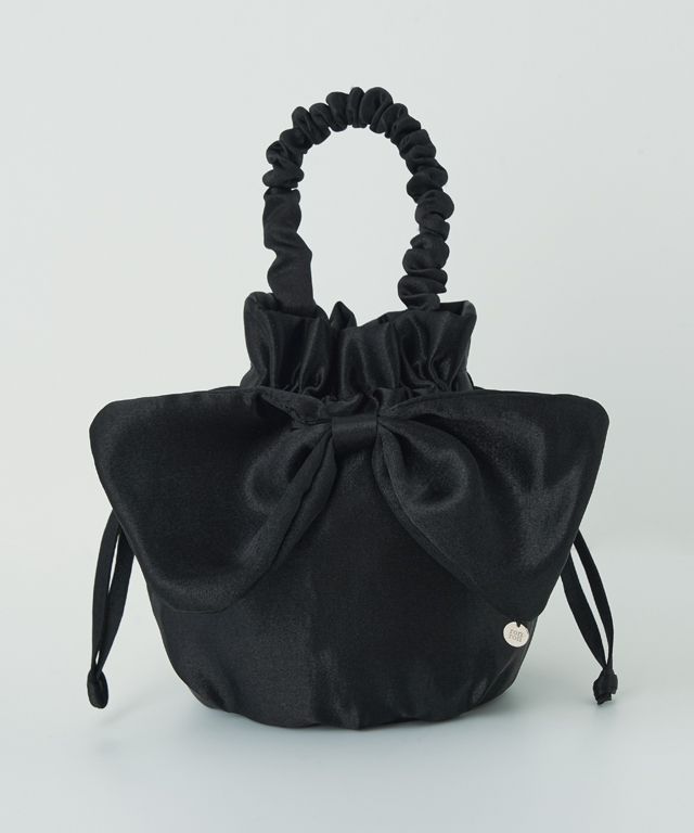RONRON☆BIG RIBBON MINI BAG MUSINSA | RONRON BIG RIBBON MINI BAG SHINE BLACK