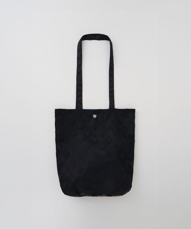 ★2024SS新作★RONRON★HEART PATTERN MESH TOTE BAG MUSINSA | RONRON HEART PATTERN MESH TOTE BAG PINK