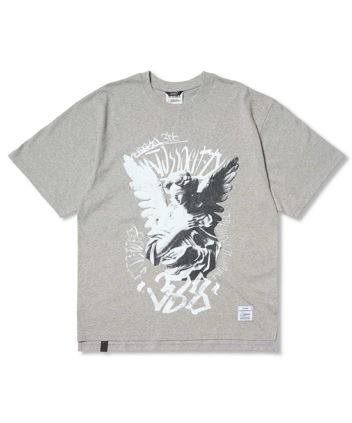 스티그마(STIGMA) Angel Oversized Short Sleeves T-Shirts Gray