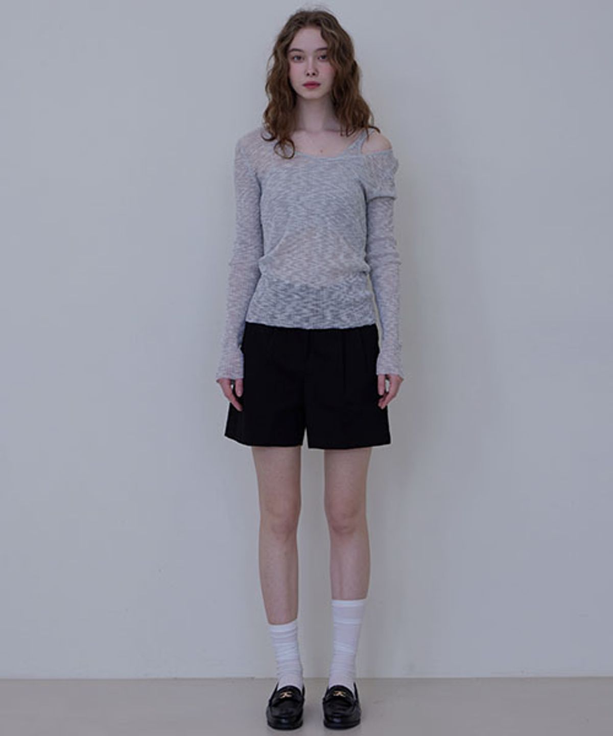 헤인트(HAINT) CLASSIC COTTON PIN TUCK HALF PANTS_2COLORS_BLACK