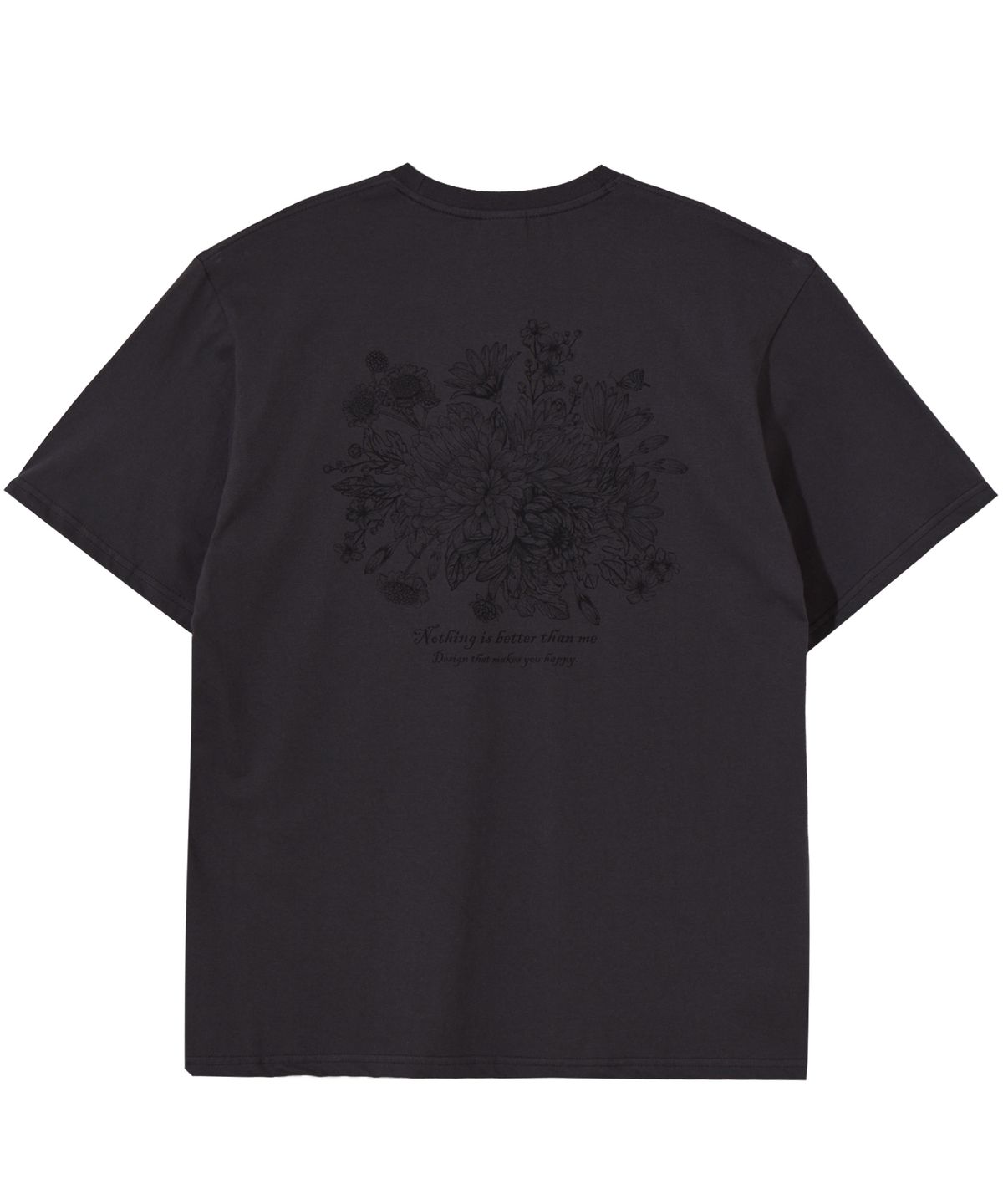 낫띵이즈베럴댄미(NOTHINGISBETTERTHANME) FLOWER BED TEE_charcoal