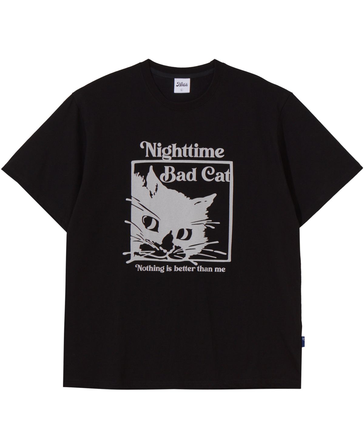 낫띵이즈베럴댄미(NOTHINGISBETTERTHANME) BAD CAT TEE_black