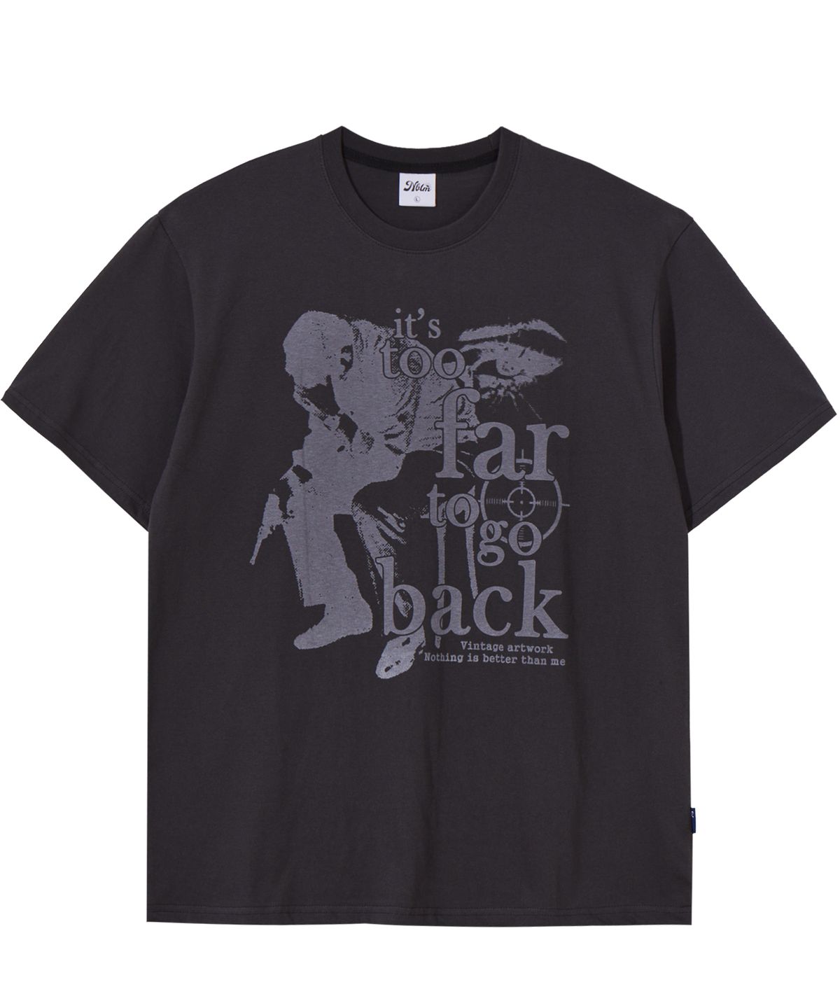 낫띵이즈베럴댄미(NOTHINGISBETTERTHANME) VINTAGE ARTWORK TEE_charcoal
