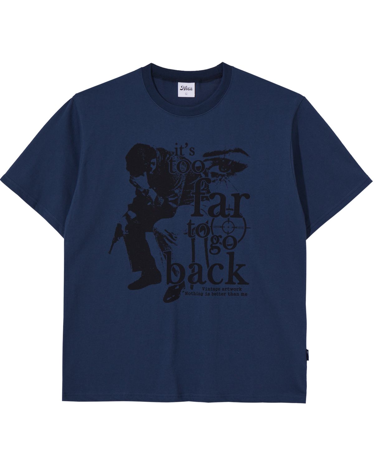 낫띵이즈베럴댄미(NOTHINGISBETTERTHANME) VINTAGE ARTWORK TEE_deep blue