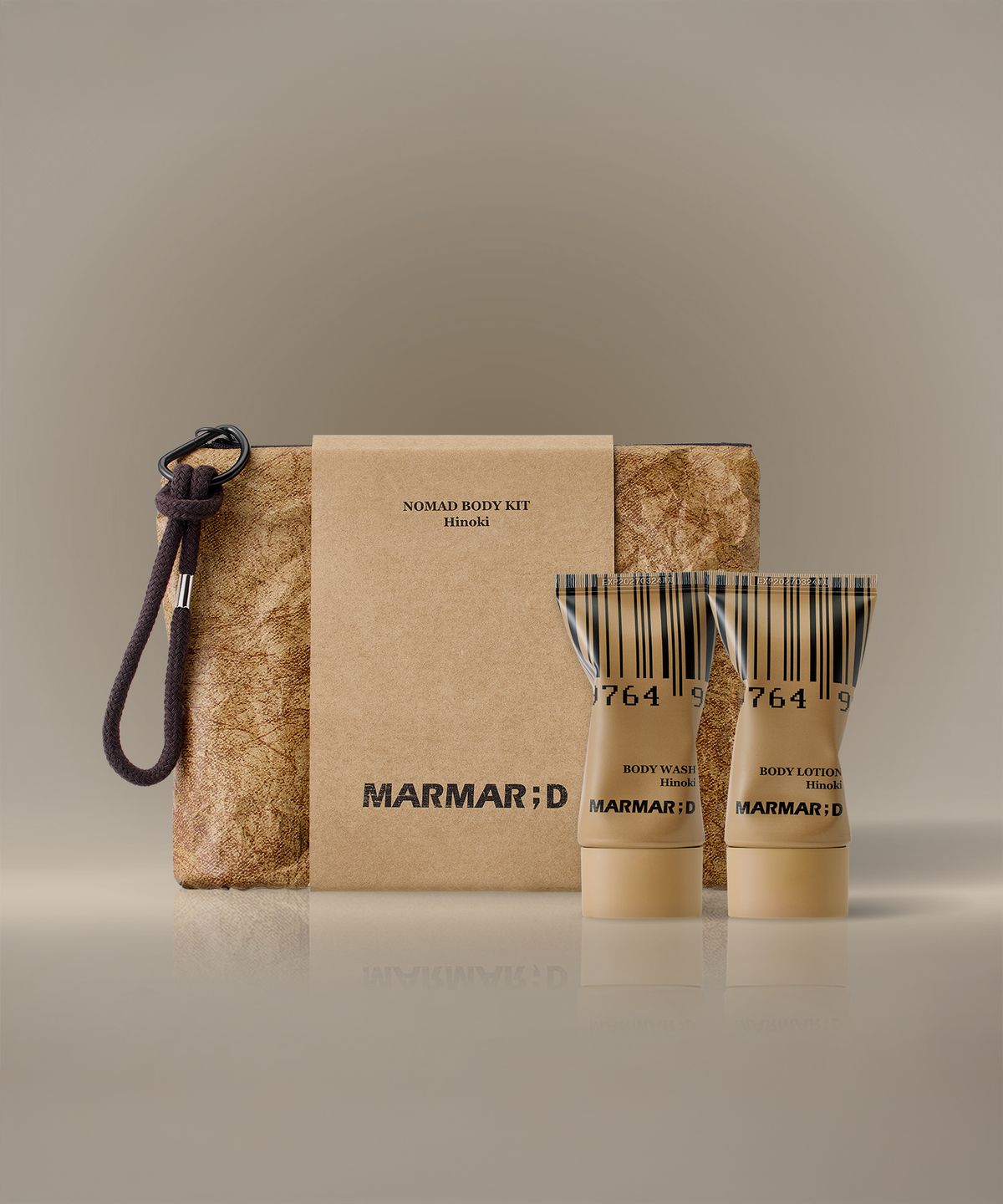 마르마르디(MARMARD) [파우치포함]노마드 트레블 키트(바디워시50ml+바디로션50ml+파우치)