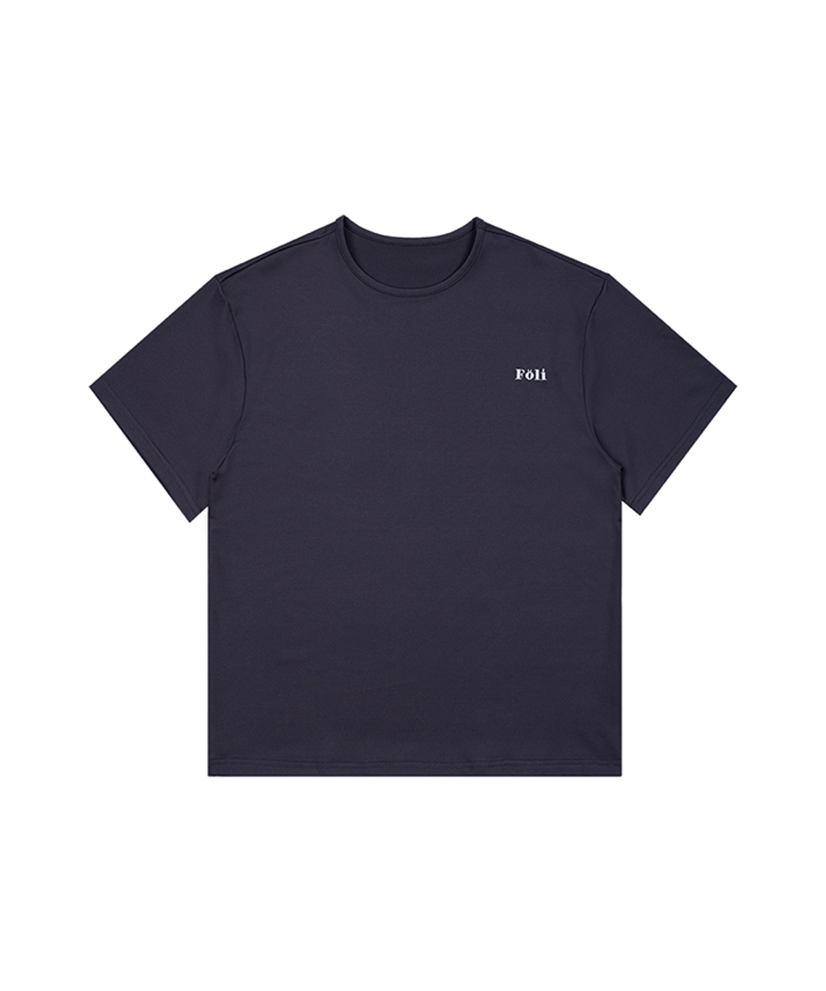 폴리(FOLI) (unisex) 에센셜 스트레치핏 반팔티 파자마 차콜