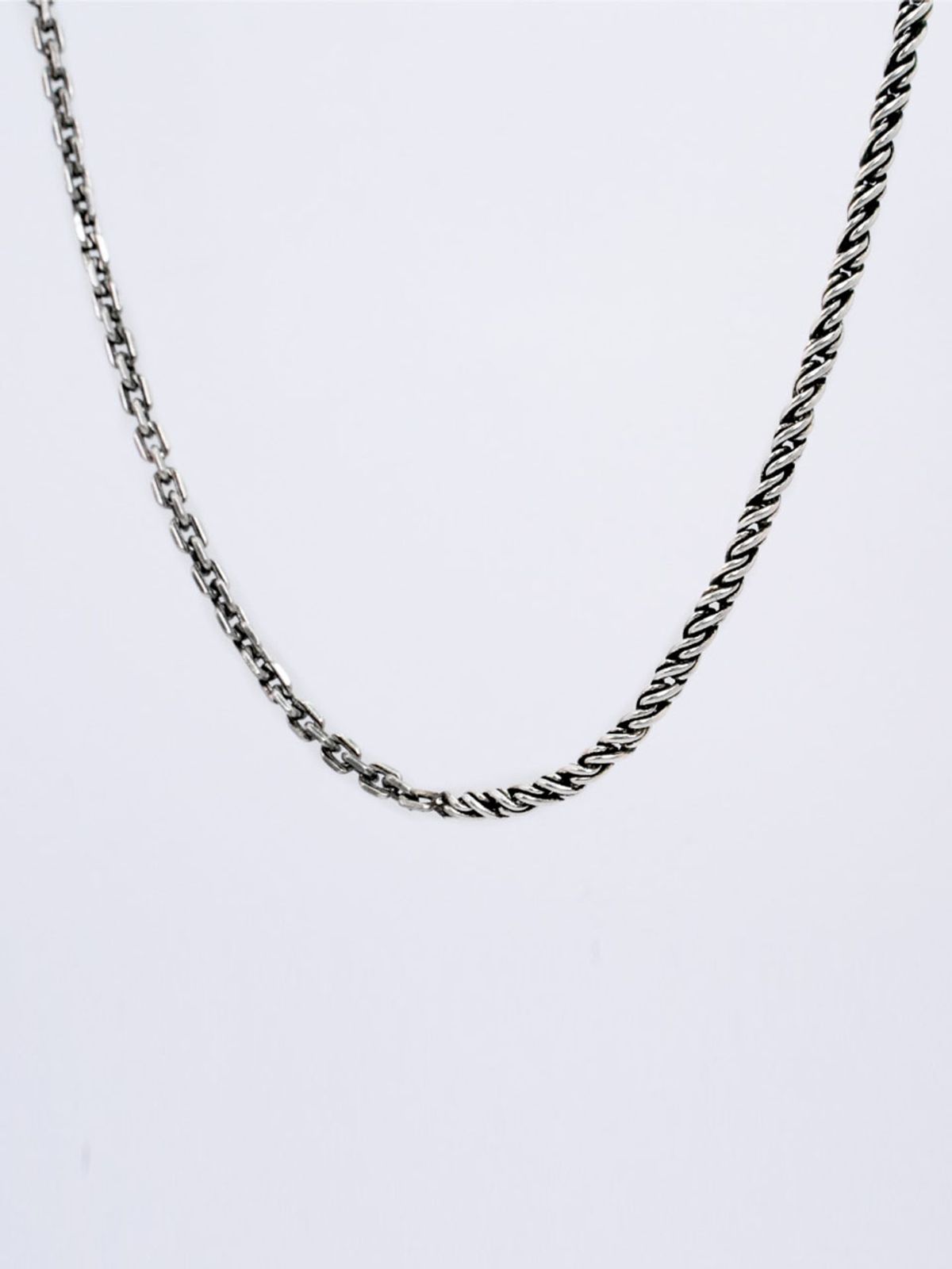 하랑(HARANG) HR 332N_Silver Chain Necklace