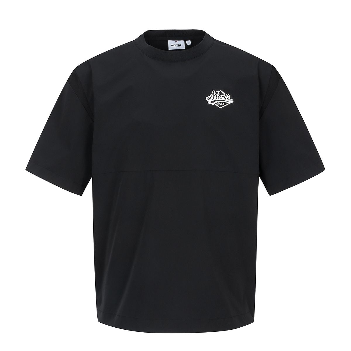 마틴골프(MARTINE GOLF) Mesh Matching Round T-Shirts_Black (Men)