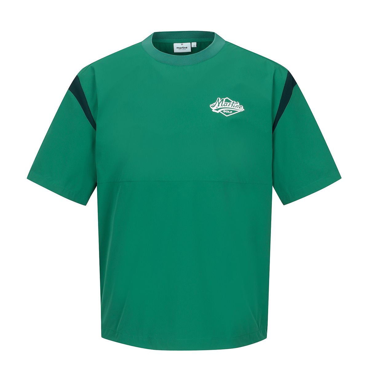 마틴골프(MARTINE GOLF) Mesh Matching Round T-Shirts_Green (Men)