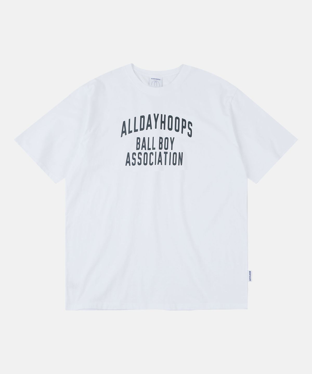 올데이훕스(ALL DAY HOOPS) BBA 로고 반팔티 화이트