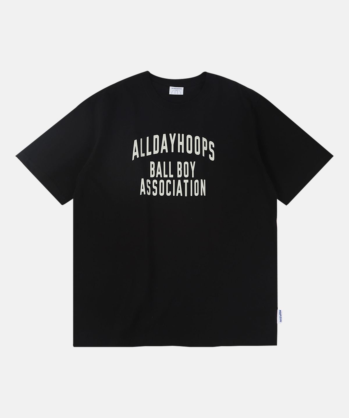 올데이훕스(ALL DAY HOOPS) BBA 로고 반팔티 블랙
