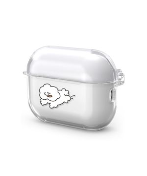 강아디 강아지 디자인 에어팟 버즈 투명 하드 케이스 4/3/2/1/세대/프로/갤럭시