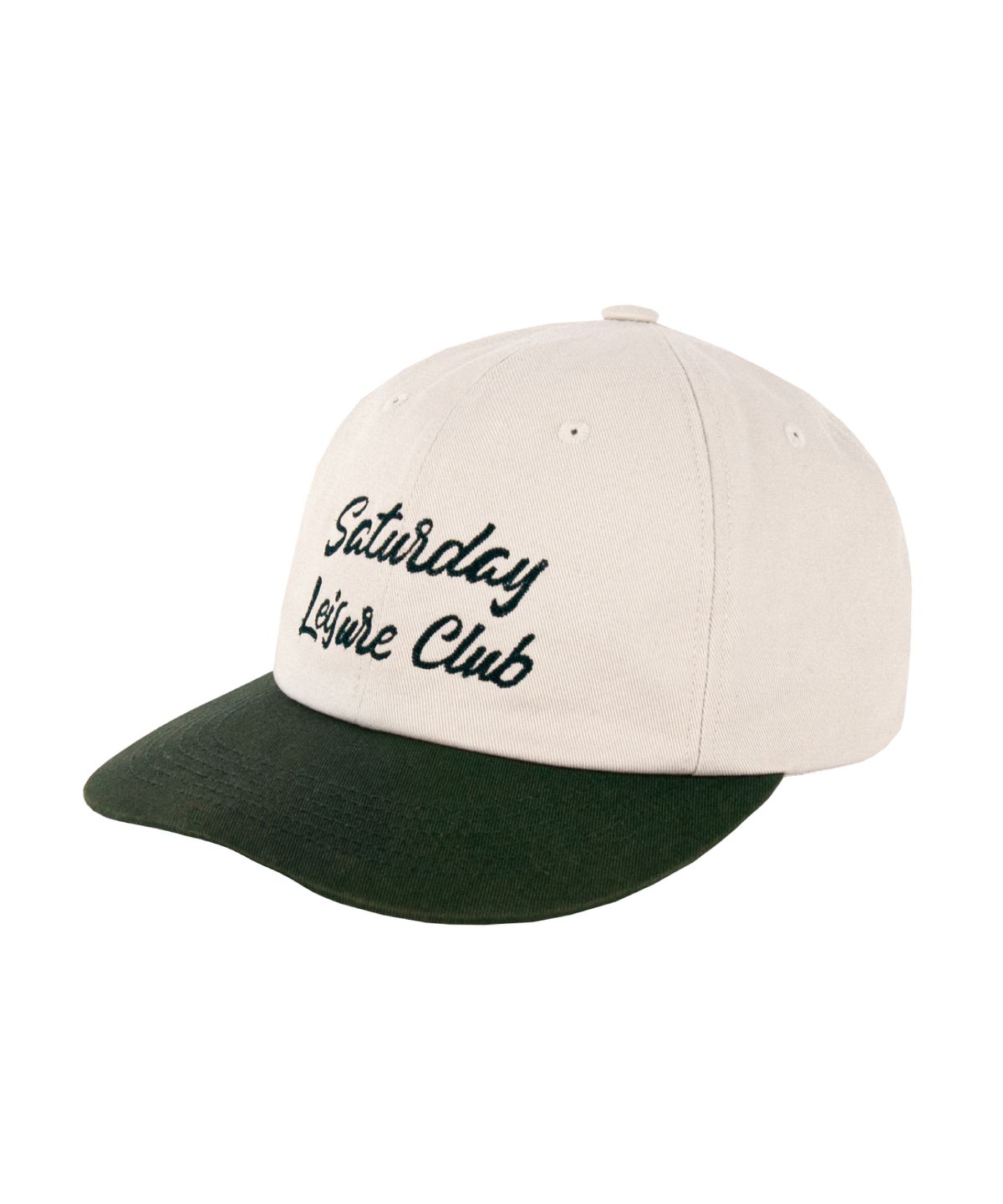 세러데이 레저 클럽(SATURDAY LEISURE CLUB) Leisure Ball Cap - British Racing Green & Ivory