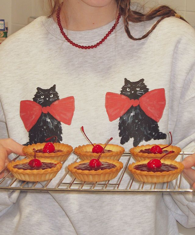 ★RONRON★RIBBON CATS SWEATSHIRTS★送料・関税込★ MUSINSA | RONRON RIBBON CATS SWEATSHIRTS WHITE MELANGE