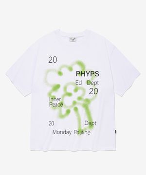 스프레이 빅 브로콜리 반팔티셔츠_화이트