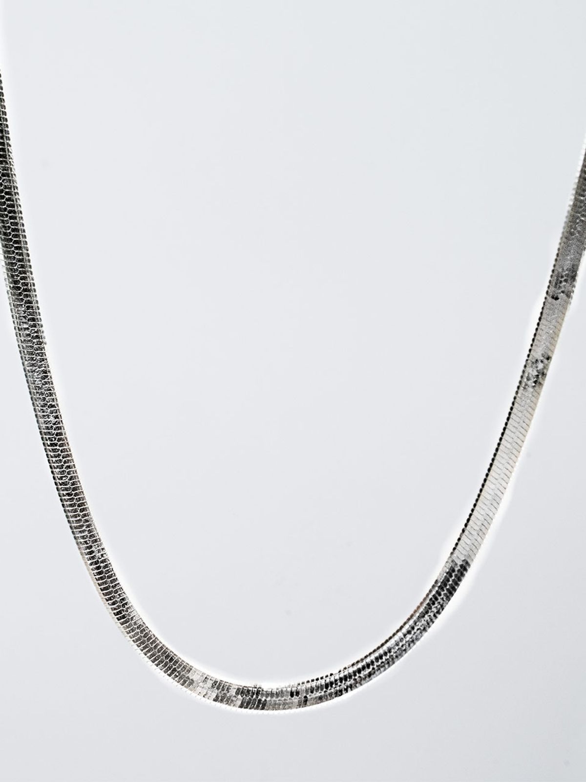 하랑(HARANG) HR 345N_Herringbone Snake Chain Necklace (Thick)