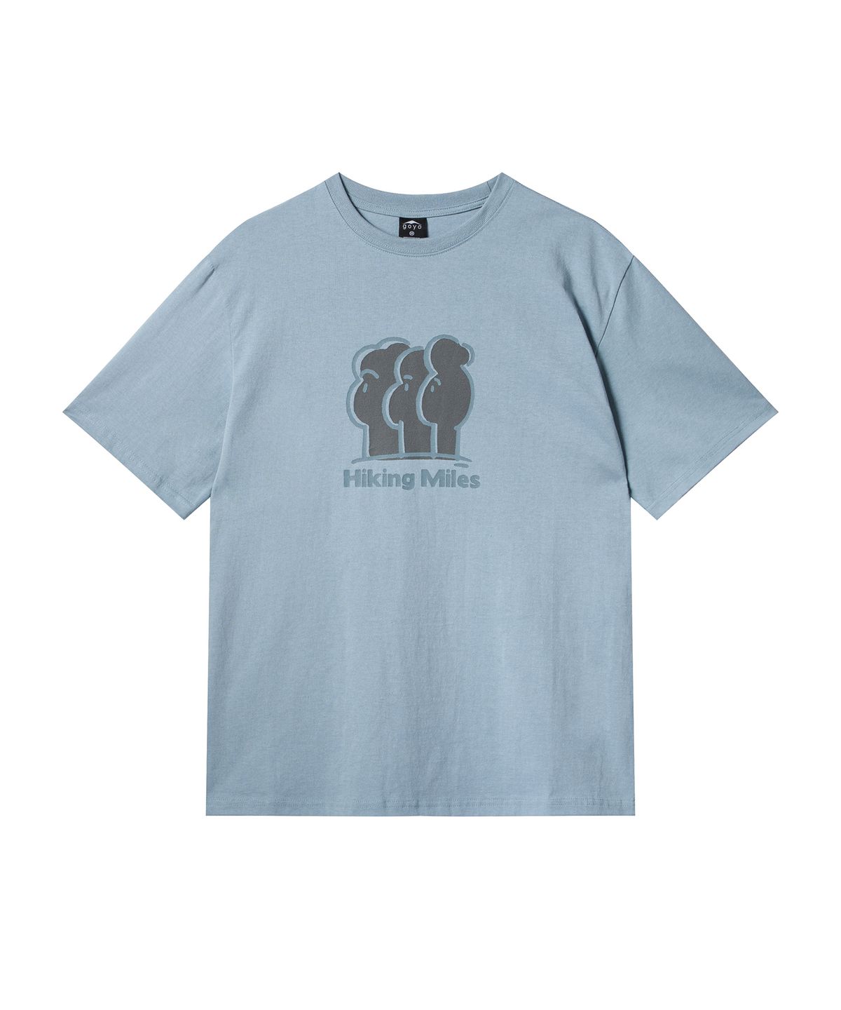 고요웨어(GOYOWEAR) 하이킹 마일즈 티셔츠 (애쉬 블루)
