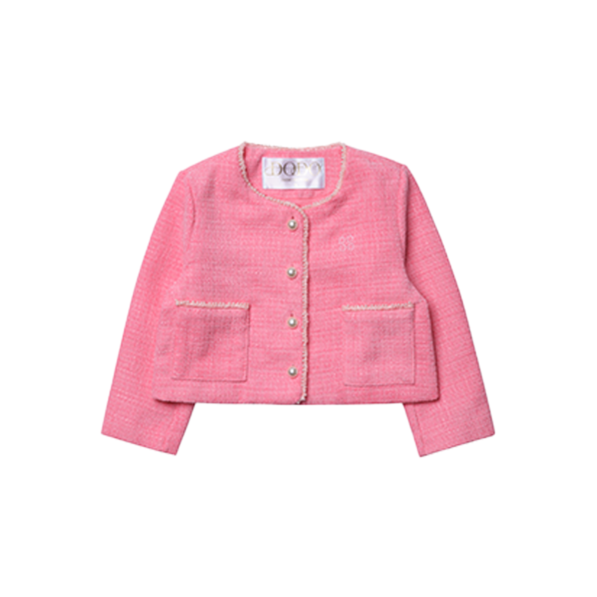 라메종드도도(LA MAISON DE DODO) Original Dodo Tweed Jacket (Sherbert Pink)_여아용 트위드자켓
