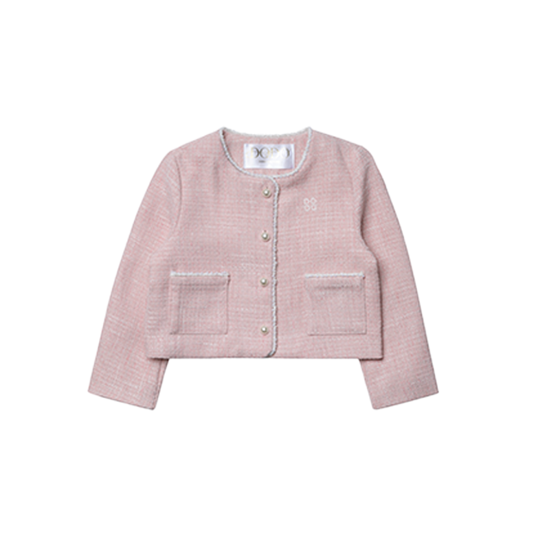 Original Dodo Tweed Jacket (Pastel Pink)_여아용 트위드자켓