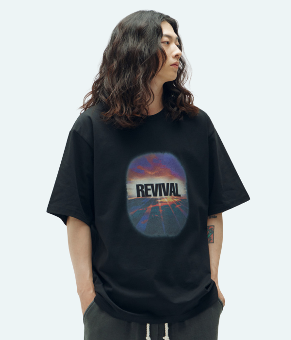 필이너프(FEELENUFF) [PRIMATE X FEELENUFF] REVIVAL TEE BLACK