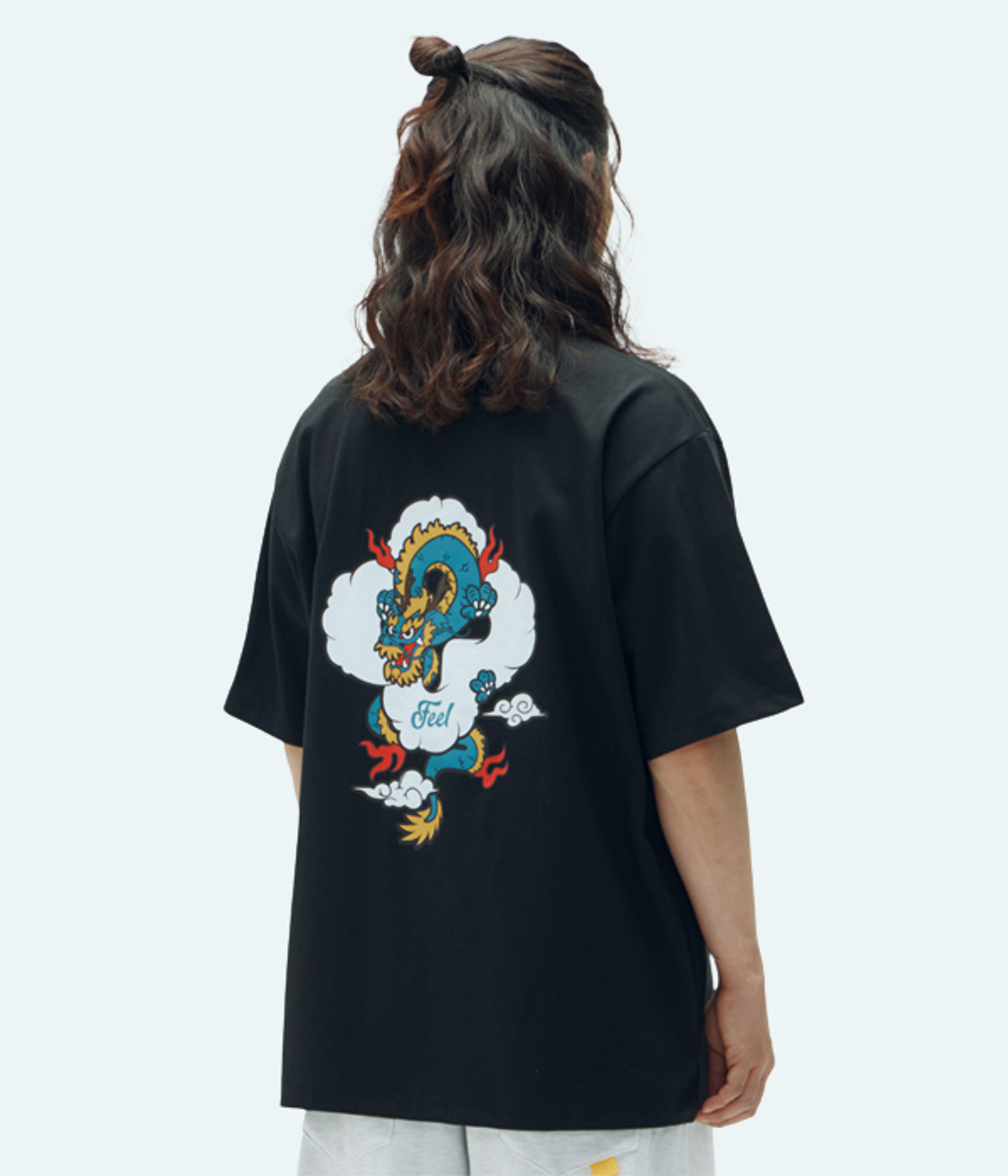 필이너프(FEELENUFF) BLUE DRAGON TEE / BLACK