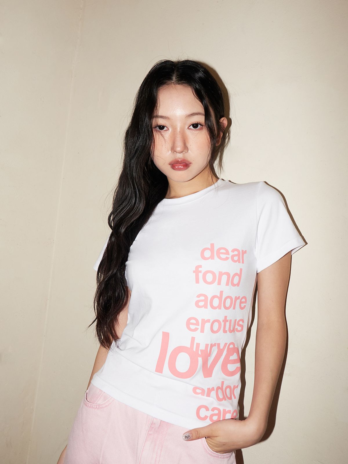 오피쉬(OAFISH) LETTERING T-SHIRT, WHITE